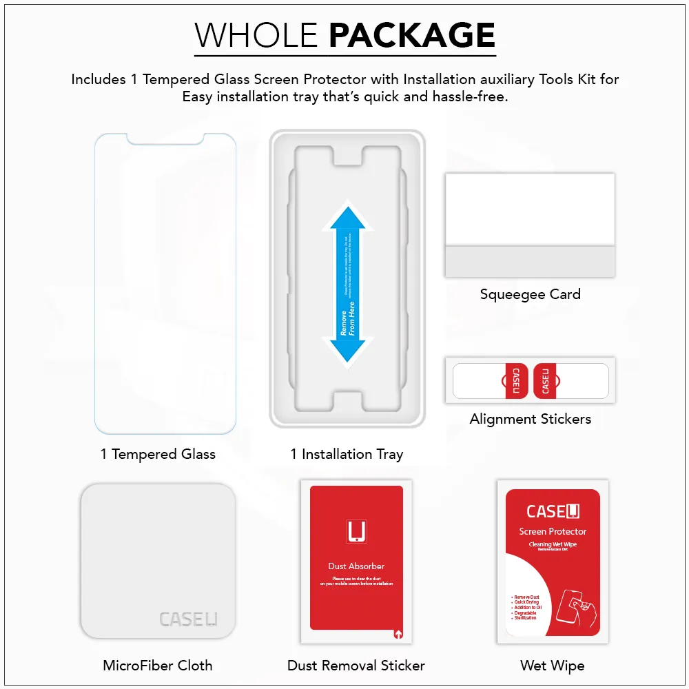 Crystal Clear Tempered Glass with Installation Tray - iPhone 11 Pro